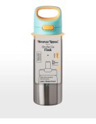 Tommee Tippee On The Go sticlă termos din oțel inoxidabil cu suzetă din silicon 24m+ 500 ml