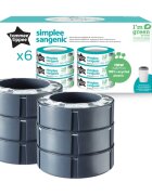 Tommee Tippee Simplee casetă de rezervă 6 buc