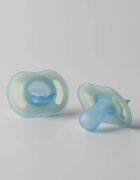 Tommee Tippee Ultra Light Night suzetă 6-18m Orange/ Blue 2 buc