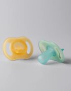 Tommee Tippee Ultra Light Night suzetă Orange/ Green 0-6m 2 buc