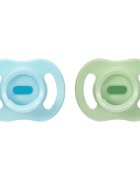 Tommee Tippee Ultra Light Stay Put 0-6 m suzetă Boy 2 buc