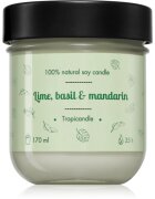 Tropicandle Lime Basil & Mandarin lumânare parfumată 170 ml