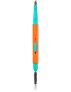Trouble Maker Feral Brow Blade creion pentru sprancene perie 2 in 1 culoare Light Brown 0.12 g