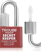 Trouble Maker Secret Keeper Lip Gloss Stain ruj pentru un efect de lunga durata culoare Trickish Caramel Nude 5 ml