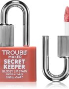 Trouble Maker Secret Keeper Lip Gloss Stain ruj pentru un efect de lunga durata culoare Undercover Pink Nude 5 ml