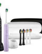TrueLife SonicBrush Compact periuta de dinti cu ultrasunete Duo Black / Lavender 2 buc