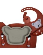 Tryco Silicone Plate Koala farfurie Olive Gray 1 buc