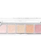 Unleashia Mood Shower Face Palette paletă cu farduri de ochi și iluminator stralucire de perla culoare NO.100 Ballerina 1 buc