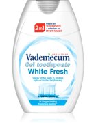 Vademecum 2 in1 White Fresh pasta de dinti si apa de gura 2 în 1 cu efect de albire 75 ml