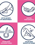 Veet Minima Hypoallergenic benzi depilatoare cu ceara rece pentru picioare 12 buc
