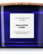 Vila Hermanos Apothecary Cobalt Blue Eucalyptus & Mint lumânare parfumată 350 g
