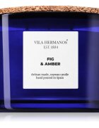 Vila Hermanos Apothecary Cobalt Blue Fig & Amber lumânare parfumată 350 g