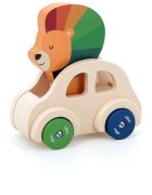Vilac Lion in a Car jucarie din lemn 15m+ 1 buc