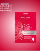 Weleda Exo Boost mască textilă iluminatoare pentru fermitatea pielii 20 ml