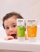 Weleda Kids Cheerful Lime cremă de duș și șampon pentru copii 2 in 1 150 ml