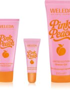 Weleda Pink Peach set nutritie si hidratare