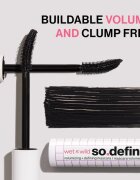 Wet n Wild MegaVolume So Defined mascara pentru volum si definirea genelor culoare Black 10 ml