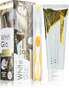 White Glo Coconut Oil Shine pasta de dinti cu efect innalbitor cu pensula Coconut and Mint Flavour 150 g