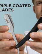 Wilkinson Sword Barber's Style Straight Edge brici pentru bărbierit clasic + lame de rezervă