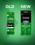 Wilkinson Sword Essentials 3 Sensitive aparat de ras de unică folosință 4 buc