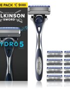 Wilkinson Sword Hydro5 aparat de ras + lame de rezervă 9 buc