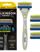 Wilkinson Sword Hydro5 Sensitive aparat de ras + rezervă 4 pc