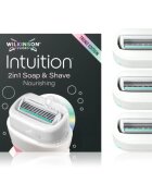 Wilkinson Sword Intuition 2in1 Soap & Shave Nourishing rezerva Lama 3 buc