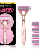 Wilkinson Sword Intuition Quattro for Women aparat de ras + rezervă 5 pc