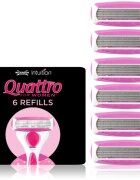 Wilkinson Sword Intuition Quattro for Women capete de schimb 6 buc