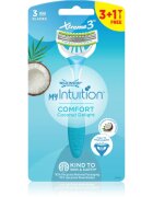 Wilkinson Sword My Intuition Xtreme 3 aparat de ras de unică folosință Comfort Coconut Delight 4 buc