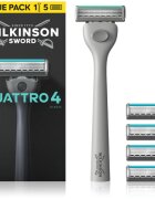 Wilkinson Sword Quattro aparat de ras + lame de rezervă