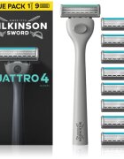 Wilkinson Sword Quattro aparat de ras rezerva lama 8 pc