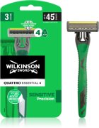 Wilkinson Sword Quattro Essential 4 Sensitive Precision aparat de ras de unică folosință 3 buc