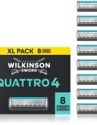 Wilkinson Sword Quattro Essential 4 Titanium Sensitive rezerva Lama 8 buc