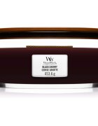 Woodwick Black Cherry lumânare parfumată cu fitil din lemn (hearthwick) 453 g