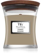 Woodwick Cashmere lumânare parfumată cu fitil din lemn 85 g