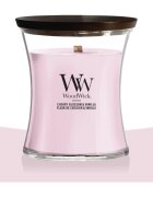 Woodwick Cherry Blossom & Vanilla lumânare parfumată cu fitil din lemn 275 g