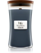 Woodwick Evening Onyx lumânare parfumată cu fitil din lemn 609.5 g