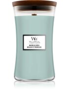 Woodwick Magnolia Birch lumânare parfumată cu fitil din lemn 610 g