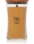Woodwick Opulent Wood Golden Bourbon lumânare parfumată cu fitil din lemn (hearthwick) 609.5 g