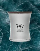 Woodwick Precious Metals Candescent Coast lumânare parfumată 275 g
