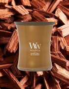 Woodwick Precious Metals Volkanic Orris lumânare parfumată 275 g