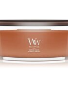 Woodwick Pumpkin Praline lumânare parfumată cu fitil din lemn 453.6 g