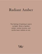 Woodwick Radiant Amber lumânare parfumată cu fitil din lemn 610 g