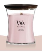 Woodwick Rose Blush lumânare parfumată cu fitil din lemn 275 g