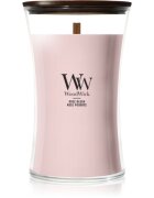 Woodwick Rose Blush lumânare parfumată cu fitil din lemn 610 g