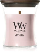 Woodwick Rose Blush lumânare parfumată cu fitil din lemn 85 g