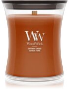 Woodwick Saffron Smoke lumânare parfumată cu fitil din lemn 275 g