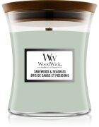 Woodwick Sagewood & Seagrass lumânare parfumată cu fitil din lemn 275 g