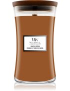 Woodwick Santal Myrrh lumânare parfumată cu fitil din lemn 610 g